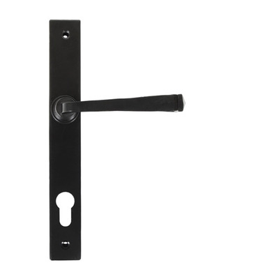 From The Anvil Avon Slimline Lever Espagnolette Sprung Door Handles (92mm C/C), Black - 33033 (sold in pairs) ESPAGNOLETTE LOCK - BLACK