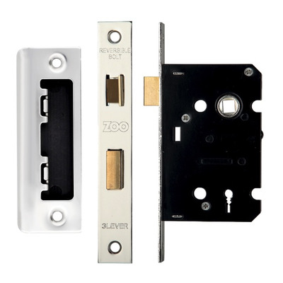 Zoo Hardware 3 Lever Contract Sash Lock (64mm OR 76mm), Satin Stainless Steel - ZSC364SS 76mm (3 INCH) - SATIN STAINLESS STEEL (KEYED ALIKE)