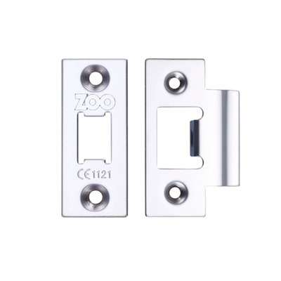 Zoo Hardware Face Plate And Strike Plate Accessory Pack, PVD Nickel - ZLAP01PVDN PVD POLISHED NICKEL