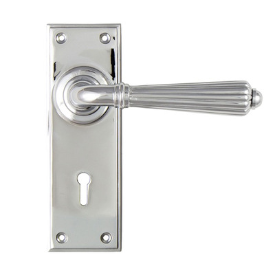 From The Anvil Hinton Door Handles, Polished Chrome - 45316 (sold in pairs) LATCH