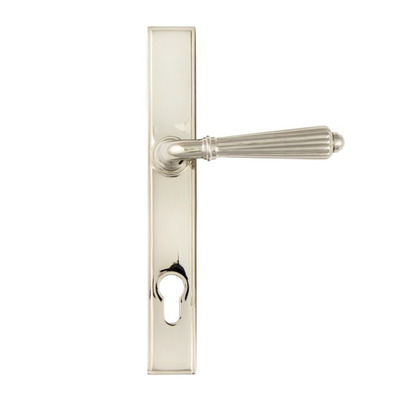 From The Anvil Hinton Slimline Lever Espagnolette, Sprung Door Handles, Polished Nickel - 45326 (sold in pairs) POLISHED NICKEL