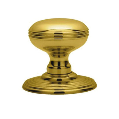 Carlisle Brass Delamain Ringed Concealed Fix Mortice Door Knob, Polished Brass - DK39C (sold in pairs) POLISHED BRASS