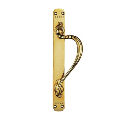 Carlisle Brass Ornate Finger Plate (384mm x 42.5mm), Polished Brass - PF109A RIGHT HAND