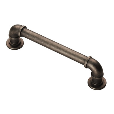 Carlisle Brass Fingertip Pipe Cabinet Pull Handles (128mm OR 320mm C/C), Pewter - FTD402BPE PEWTER - 320mm c/c