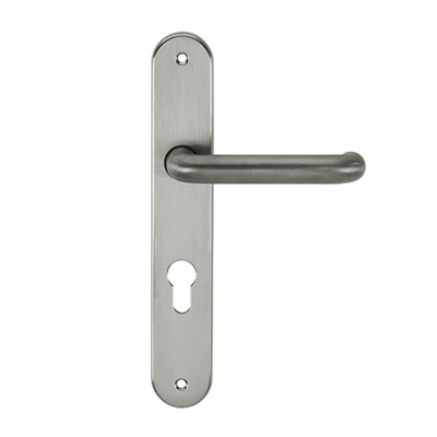 Atlantic CleanTouch RTD Solid Brass Safety Lever On Rounded Backplate, Satin Chrome - CTLOBRERTDSC (sold in pairs) SATIN CHROME