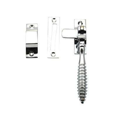 Prima Beehive Casement Fastener With Hook And Mortice Plate, Polished Chrome - BC2023 POLISHED CHROME