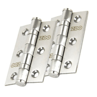 From The Anvil 3 Inch Ball Bearing Butt Hinge, Satin Stainless Steel - 91038 (sold in pairs)  SATIN STAINLESS STEEL