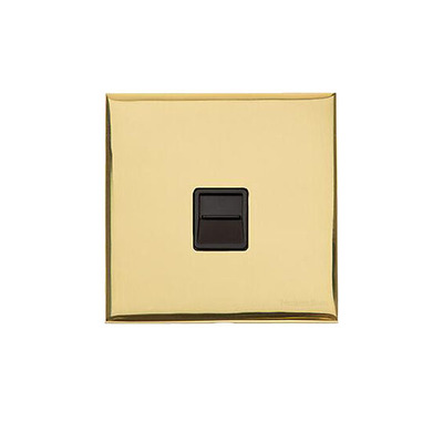 M Marcus Electrical Winchester 1 Gang Telephone Sockets (Master OR Secondary Line), Polished Brass - W01.691.BK POLISHED BRASS - MASTER LINE SOCKET