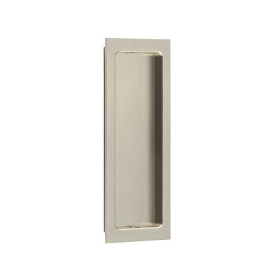 Frelan Hardware Burlington Sliding Door Rectangular Flush Pull, Satin Nickel - BUR225SN SATIN NICKEL