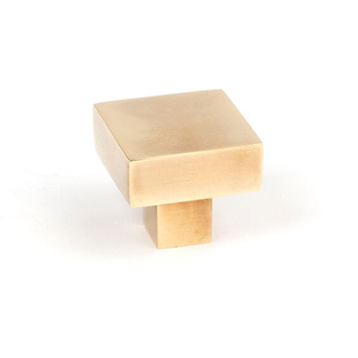 From The Anvil Albers Cabinet Knob (25mm x 25mm, 30mm x 30mm OR 35mm x 35mm), Aged Brass - 50680 AGED BRASS - 25mm x 25mm
