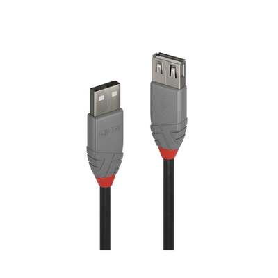 Lindy 1m USB 2.0 Type A Extension Cable, Anthra Line