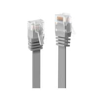 Image of Lindy 0.3m Cat.6 U/UTP Flat Network Cable, Grey