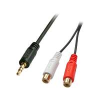 Image of Lindy 0.25m AV Adapter Cable - 3.5mm Male to 2 x RCA Female