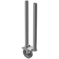 2 Way Round Legs with Castor – 0.75m