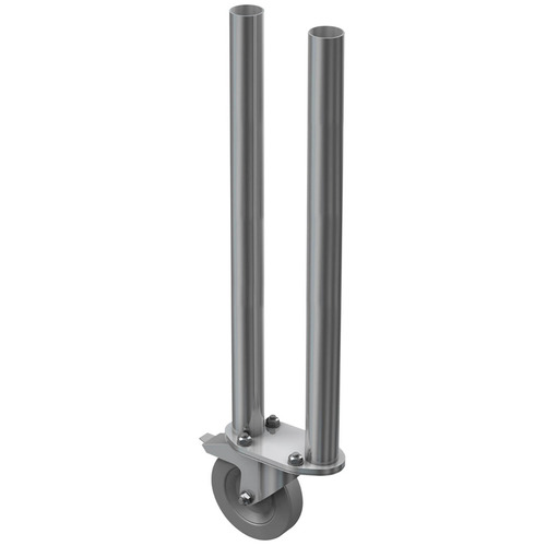 2 Way Round Legs with Castor - 0.75m
