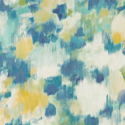 Harlequin Exuberance Painterly Wallpaper Lemon and Navy Blue HSTO111478

