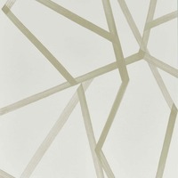 Harlequin Sumi Geometric Wallpaper Oyster and Gilver HTEW112601