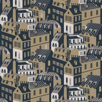 Image of Travelogue Collection Emma's Apartment Wallpaper Seagrass Beige and Gold Mini Moderns MMTLG06SE