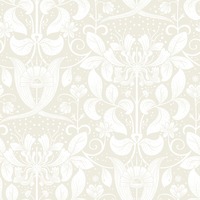 Image of Hjarterum Berit Arts and Crafts Inspired Wallpaper Cream Galerie 83130