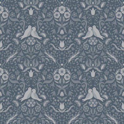 Ekbacka Niki Floral Wallpaper Blue Galerie 14028
