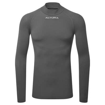 Altura Cycling Tempo Seamless Long Sleeve Baselayer Charcoal | XS/S | Altura