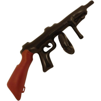Reusable Blow Up Inflatable Tommy Machine Gun - 80cm - THREE