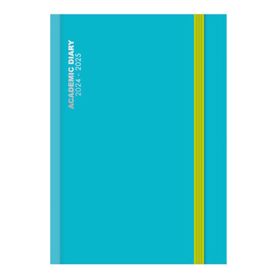 2024/2025 Academic A4 Day A Page Mid Year Hardback Diary - BLUE