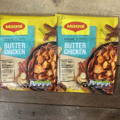 3x Maggi So Juicy Creamy Butter Chicken Recipe Mix Packs (3x41g)