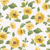 Just Kitchens Sunflower Trail Wallpaper Yellow Green Galerie G45458