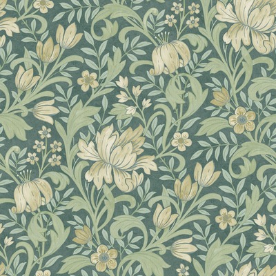 Marian Floral Wallpaper Green World of Wallpaper 204104
