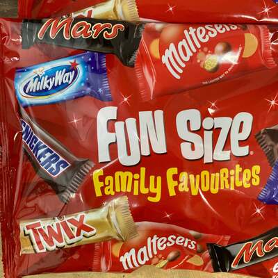 20x Mars Fun Size Family Favourite Bars & Bags (1x358g Pack)