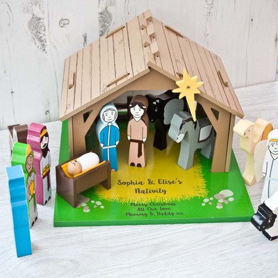 Personalised Wooden Nativity Toy
