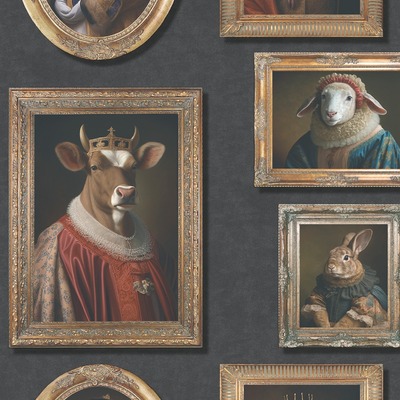 Regal Animals Wallpaper Multi Muriva 102575
