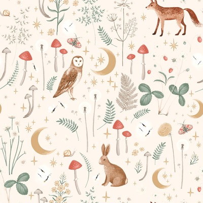 Catherine Lansfield Enchanted Twilight Wallpaper Natural Muriva 206531
