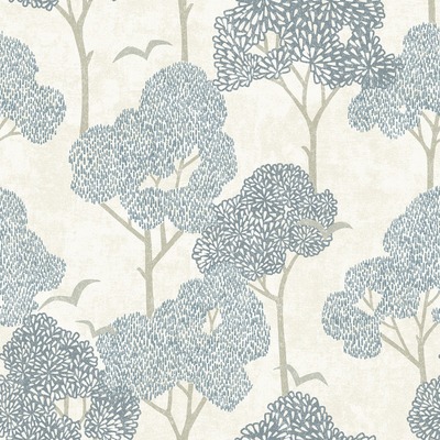 Lykke Tree Wallpaper Blue Fine Decor FD26540
