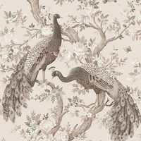 Laura Ashley Belvedere Wallpaper Soft Truffle 113399