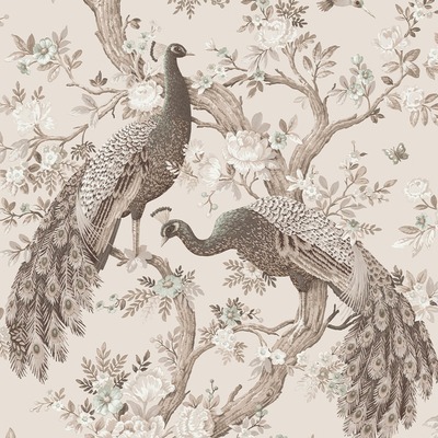 Laura Ashley Belvedere Wallpaper Soft Truffle 113399
