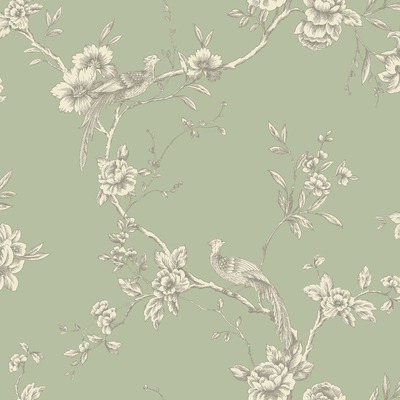 Chinoise Wallpaper Sage Green World of Wallpaper E100336AH
