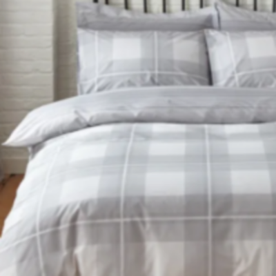 Polycotton Grey & White Stripes & Checks - Extra Large Single Duvet Cover Set – The Big Little Duvet Co.