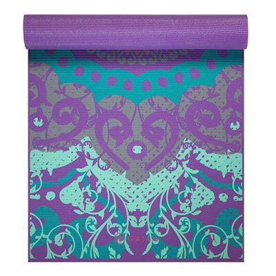 Gaiam Moroccan Garden 4 MM Yoga Mat - Purple
