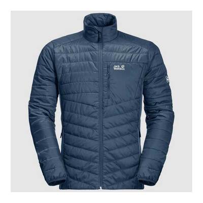 Jack Wolfskin Mens RouteBurn Windproof Insulated Jacket - Thunder Blue
