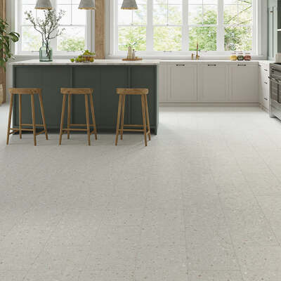 Lusso Brescia Coastal Terrazzo Tile SPC Click Vinyl Flooring – Lusso