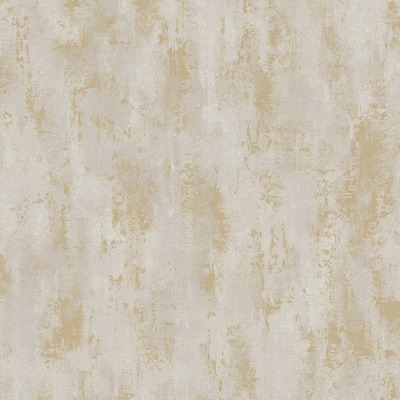 Venetian Concrete Textured Vinyl Wallpaper Taupe / Gold Grandeco A75803

