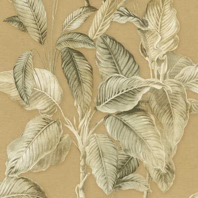 Boho Palm Leaf Wallpaper Mustard Rasch 571479
