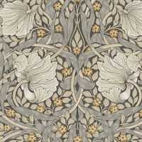 William Morris At Home Pimpernel Wallpaper Grey 124240