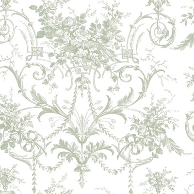 Laura Ashley Tuileries Wallpaper Sage Green 130112
