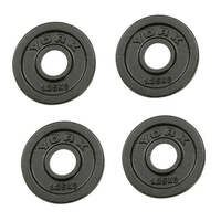 York 4x 1.25kg Hammertone Cast Iron Olympic Plates