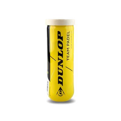 Dunlop Team Padel Balls - Can of 3