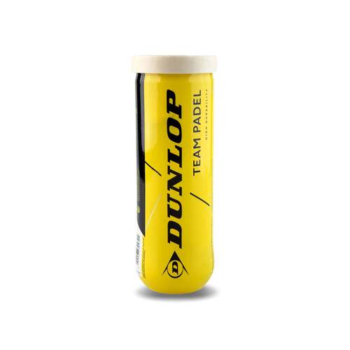 Dunlop Team Padel Balls - Can of 3
