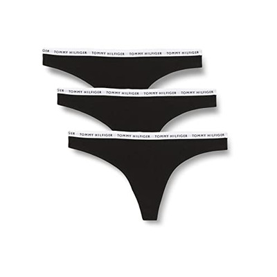 Tommy Hilfiger TH Recycled Essentials Thong 3 Pack - Black - XS - 8